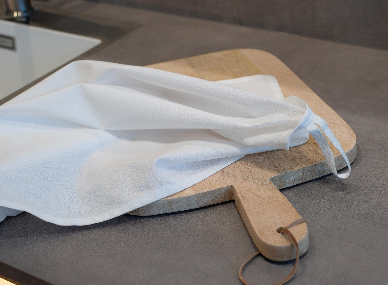 Woven Tea Towel | WHITE